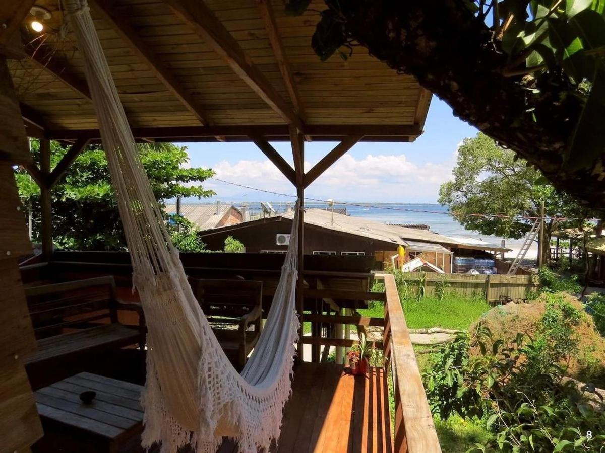 Casa Estilosa E Rustica Com Vista Para O Por Do Sol Da Ilha Do Mel! Bagian luar foto